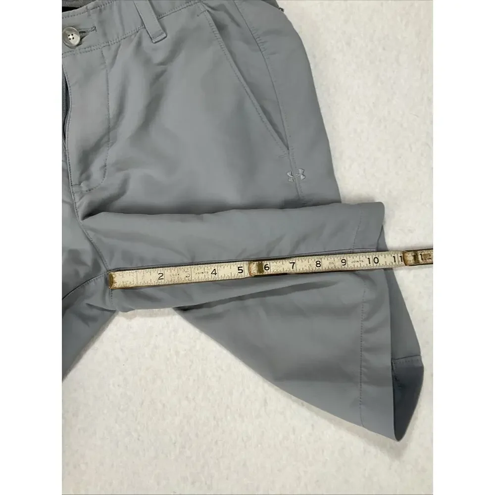 Under Armour Loose Fit Shorts Mens 30 Grey Golf Performance Stretch Waist flaws